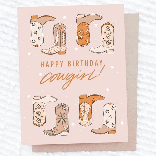 Happy Birthday Cowgirl Card