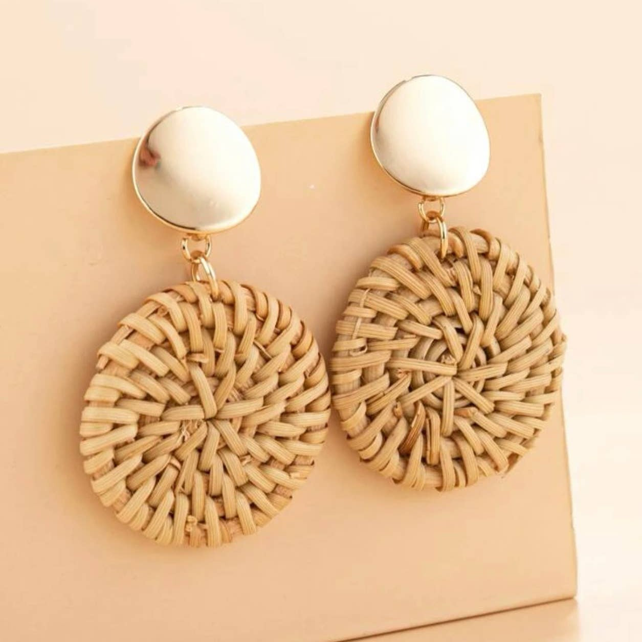 Wicker Drop Earrings