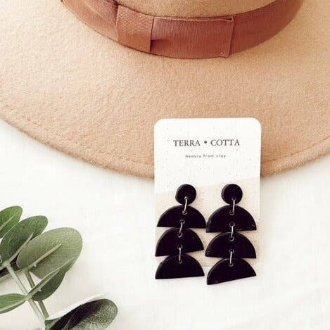 Chandler In Black Earrings