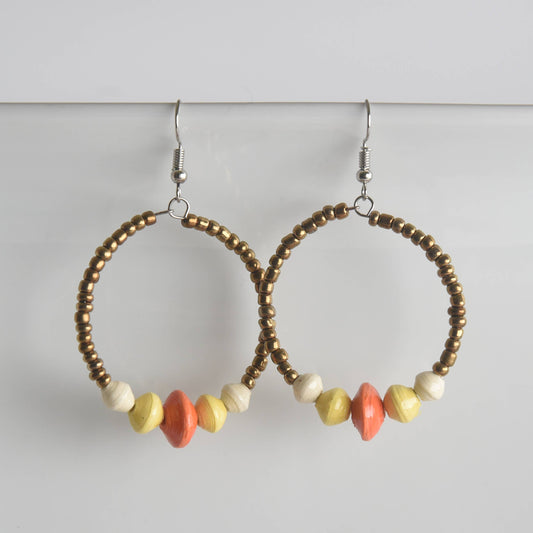 Project Have Hope - Namakula Hoop Earrings (Sunshine)