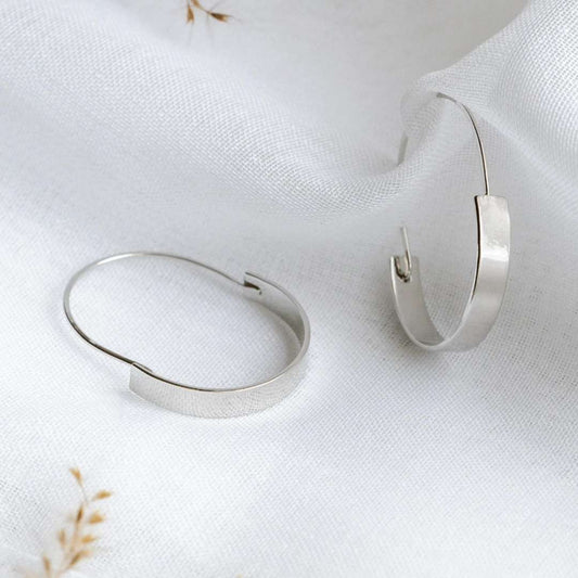 PURPOSE Jewelry - Magnolia Hoops Silver