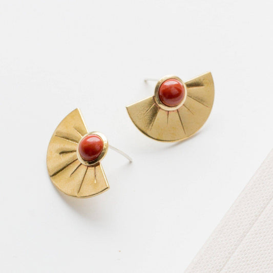 PURPOSE Jewelry - Brass Oasis Studs