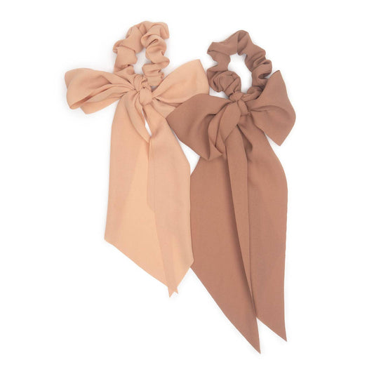 Terracotta Crepe Scarf Scrunchies