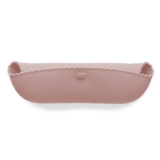 Blush Silicone Roll Up Bib