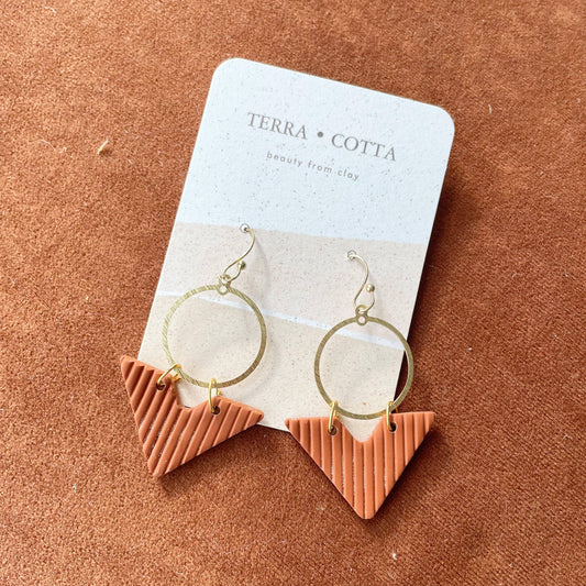 Kinglsey in Terracotta Earrings