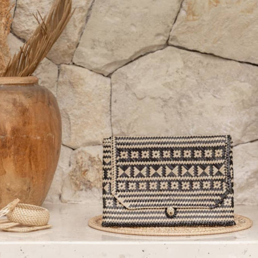 Rattan Clutch in Traditional Motif