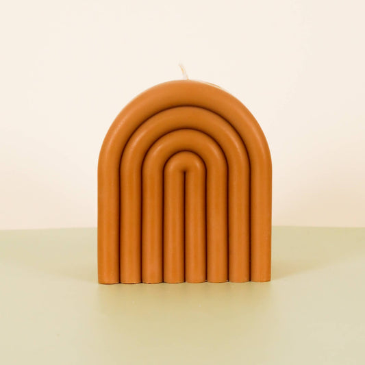 Honey Short Arch Candle
