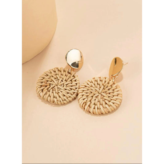 Wicker Drop Earrings