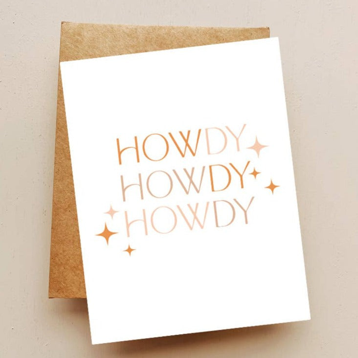 Howdy Howdy Howdy Card