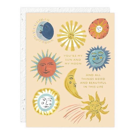 Sun & Moon - Love/Friendship Card