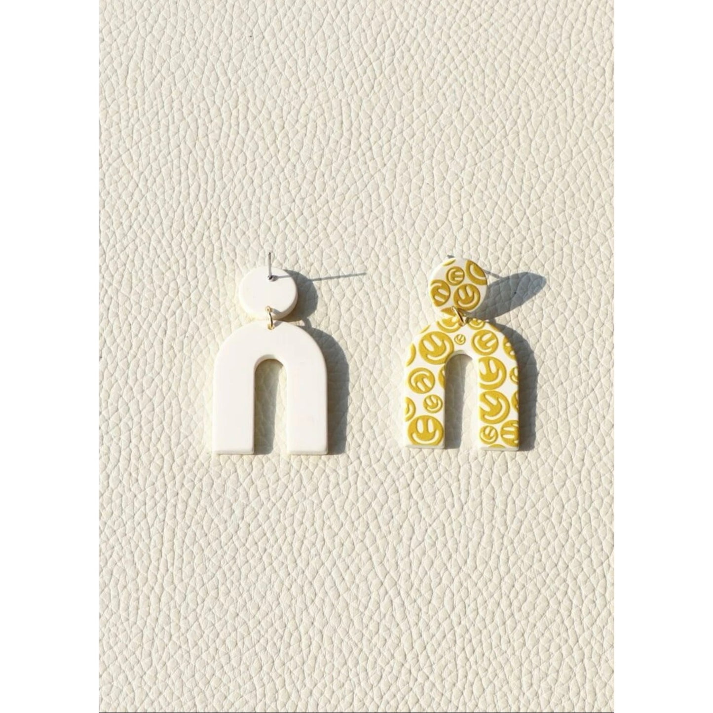 Smiley Face Arch Earrings