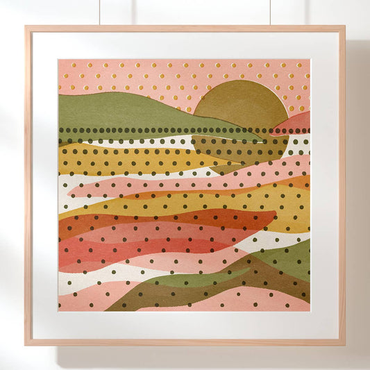 Caroline Clark - Rainbow Landscape Print