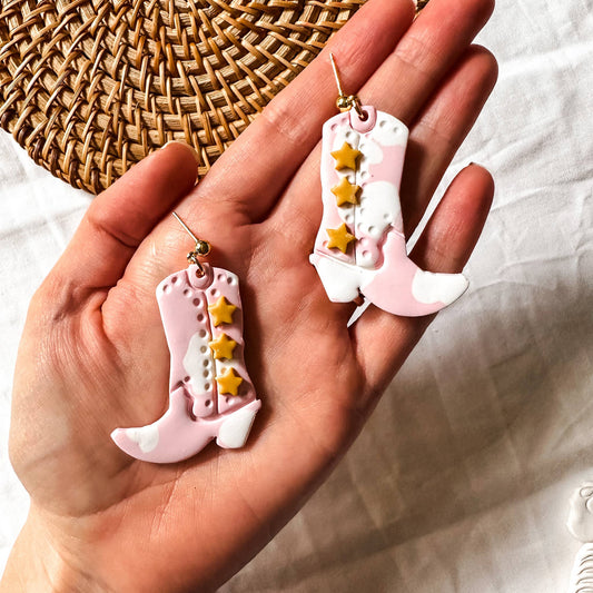 The Nash Bash Cow Print Cowgirl Boots