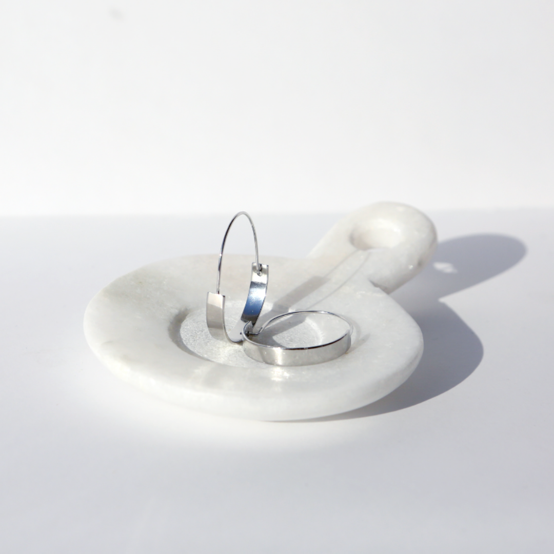 PURPOSE Jewelry - Magnolia Hoops Silver