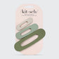 Eucalyptus Matte Flat Lay Claw Clips