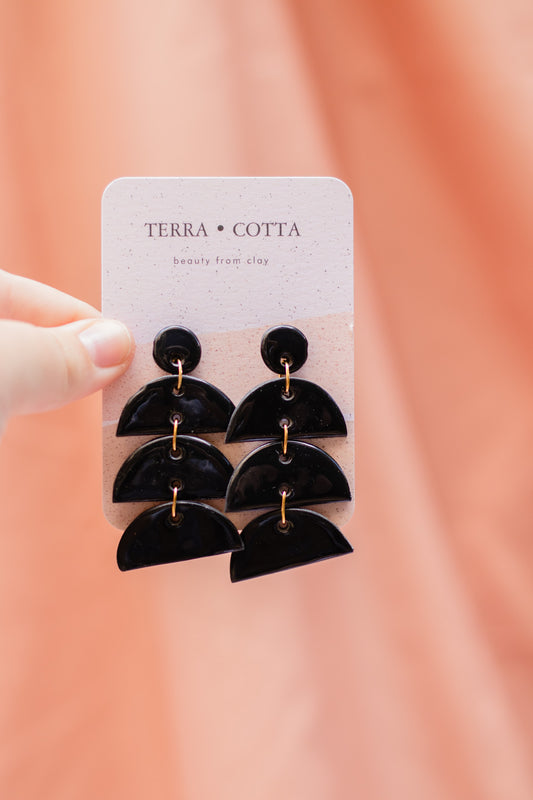 Chandler In Black Earrings