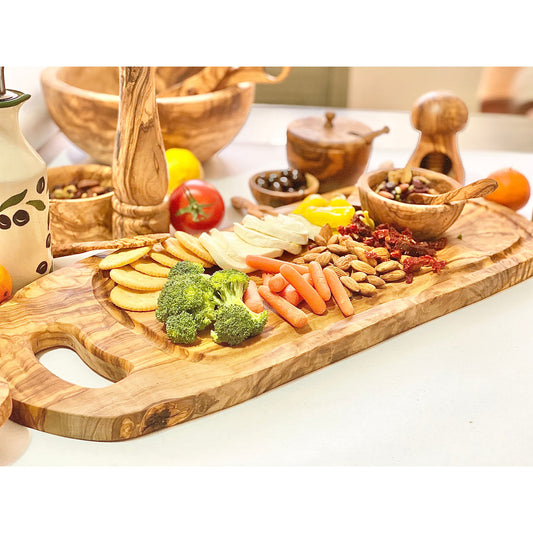 Large Olive Wood Charcuterie Board